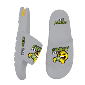 Erybody Eat slipper gray with logo